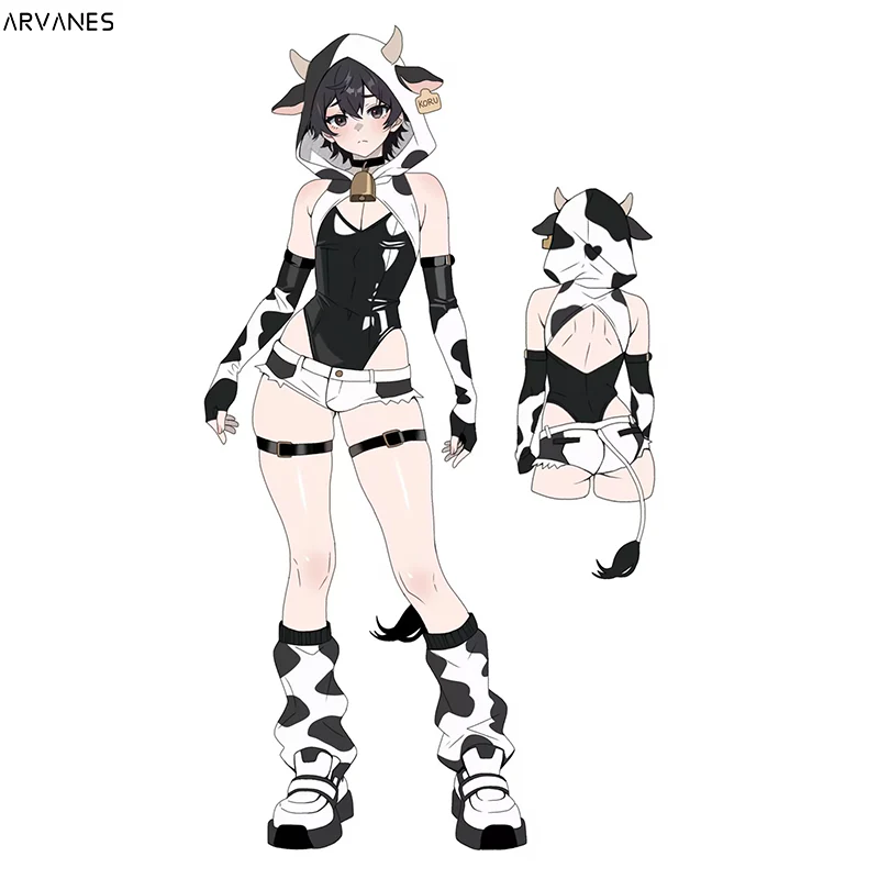 Pre-Order Cow Bodysuit (6-Piece Set） AS42