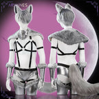 Cosplay Wolf Strappy Bodysuit (6-Piece Set) AS05