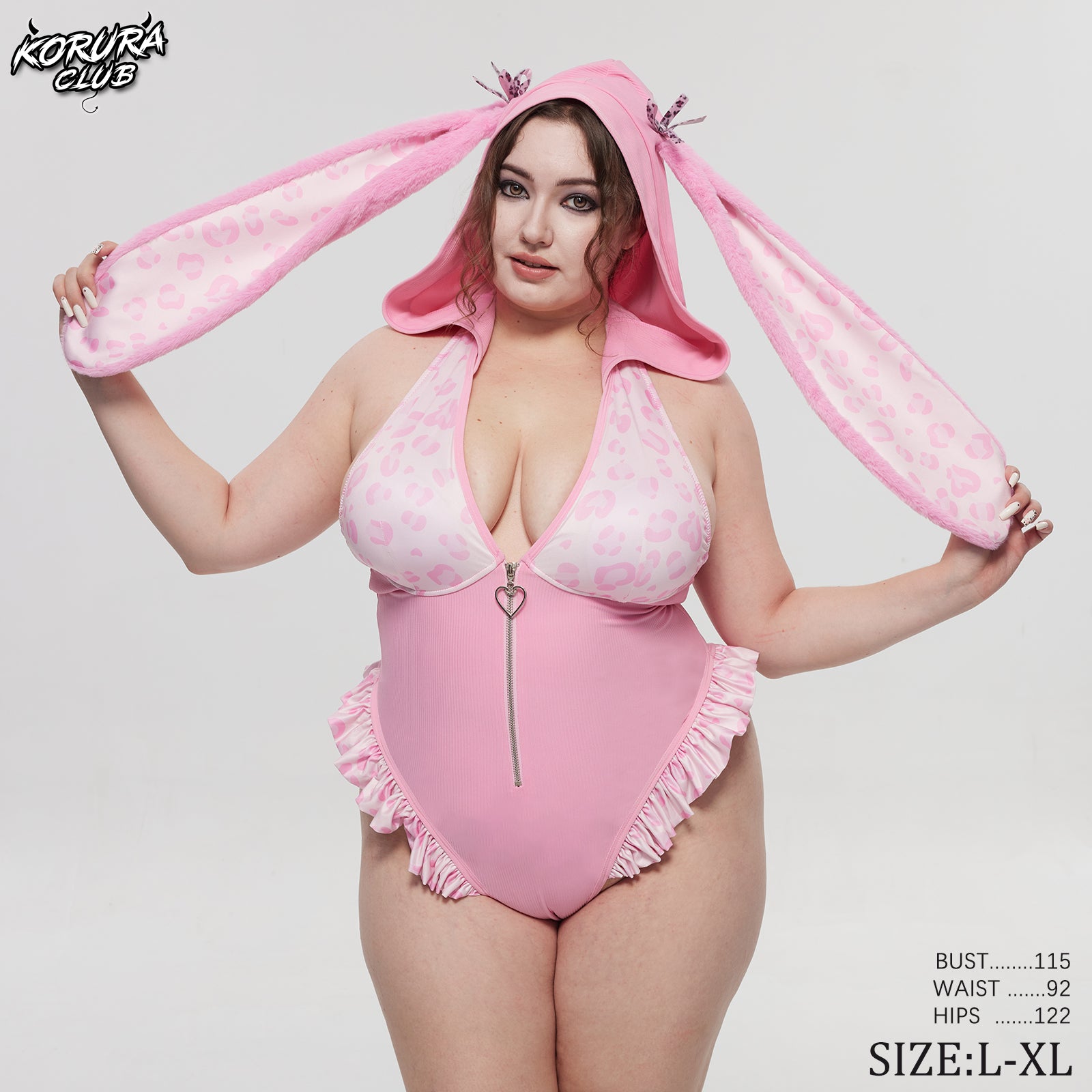 Pre-sale Cosplay Leopard Print Bunny Lingerie KO141