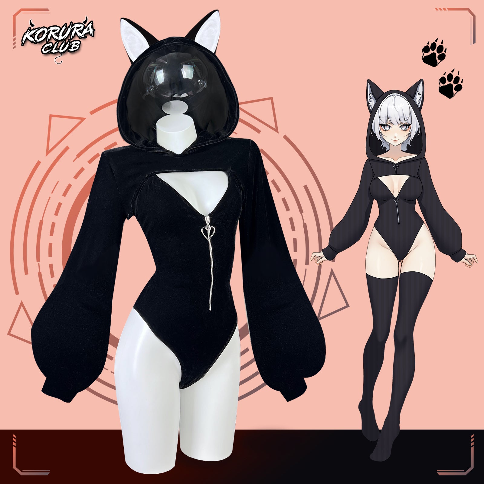 KORURACKUB-CUTE FOX BODYSUIT SR22