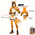 Pre-Order Fox Bodysuit (5-Piece Set) AS12