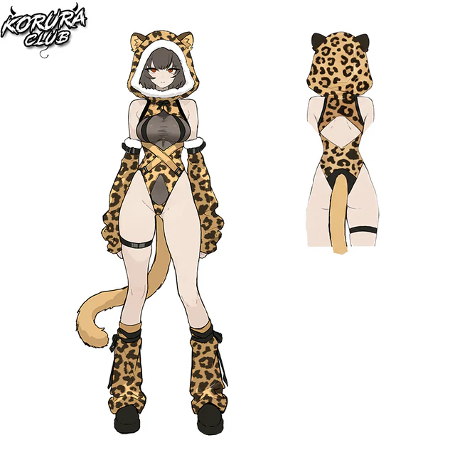 Pre-sale Snow Leopard Cosplay Bodysuit KO149