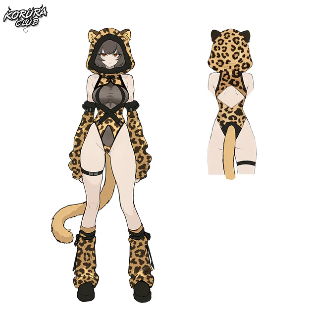 Pre-sale Snow Leopard Cosplay Bodysuit KO149