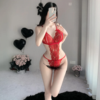 Lace Suspender Dress HA2785