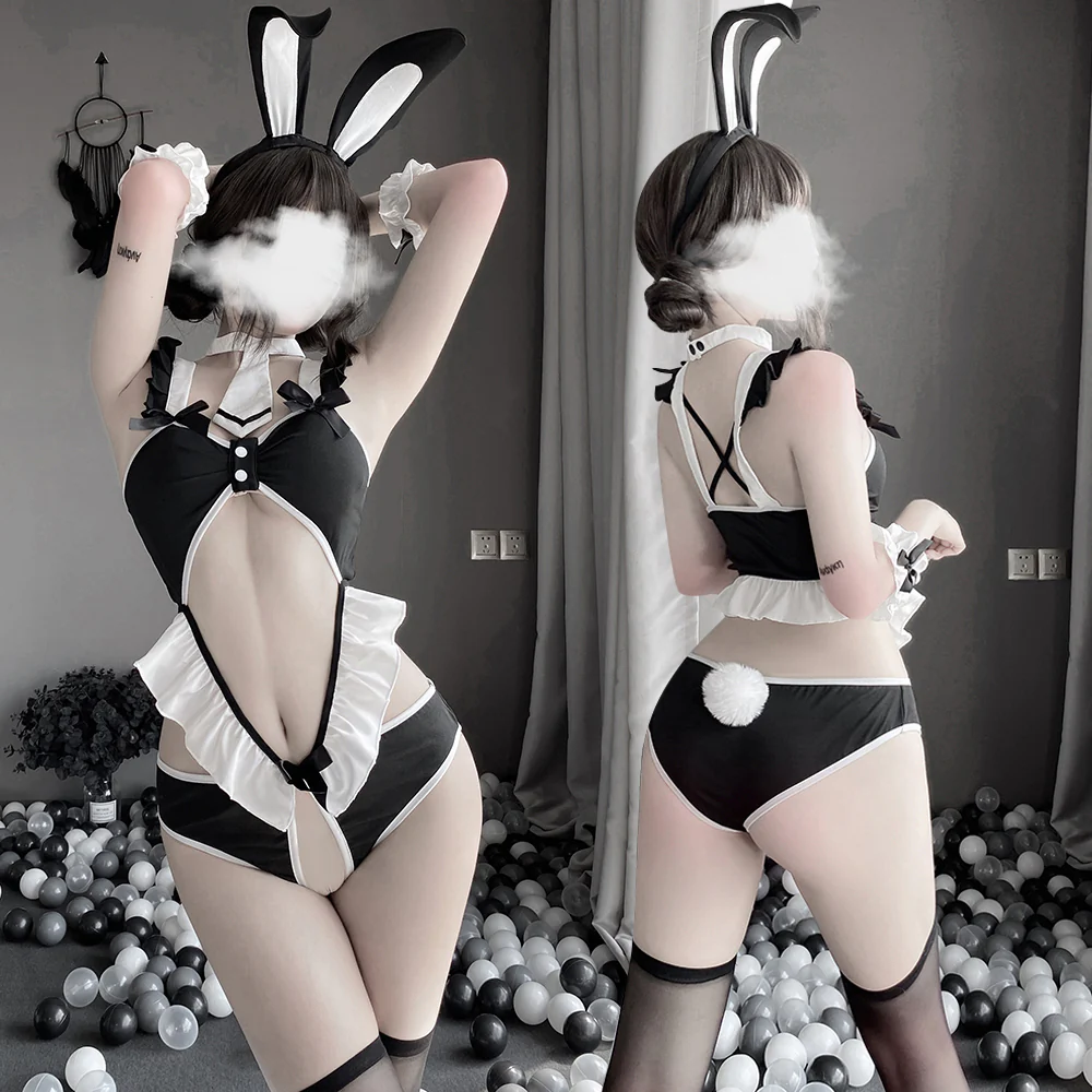 Bunny girl cosplay maid uniform suit HA2796