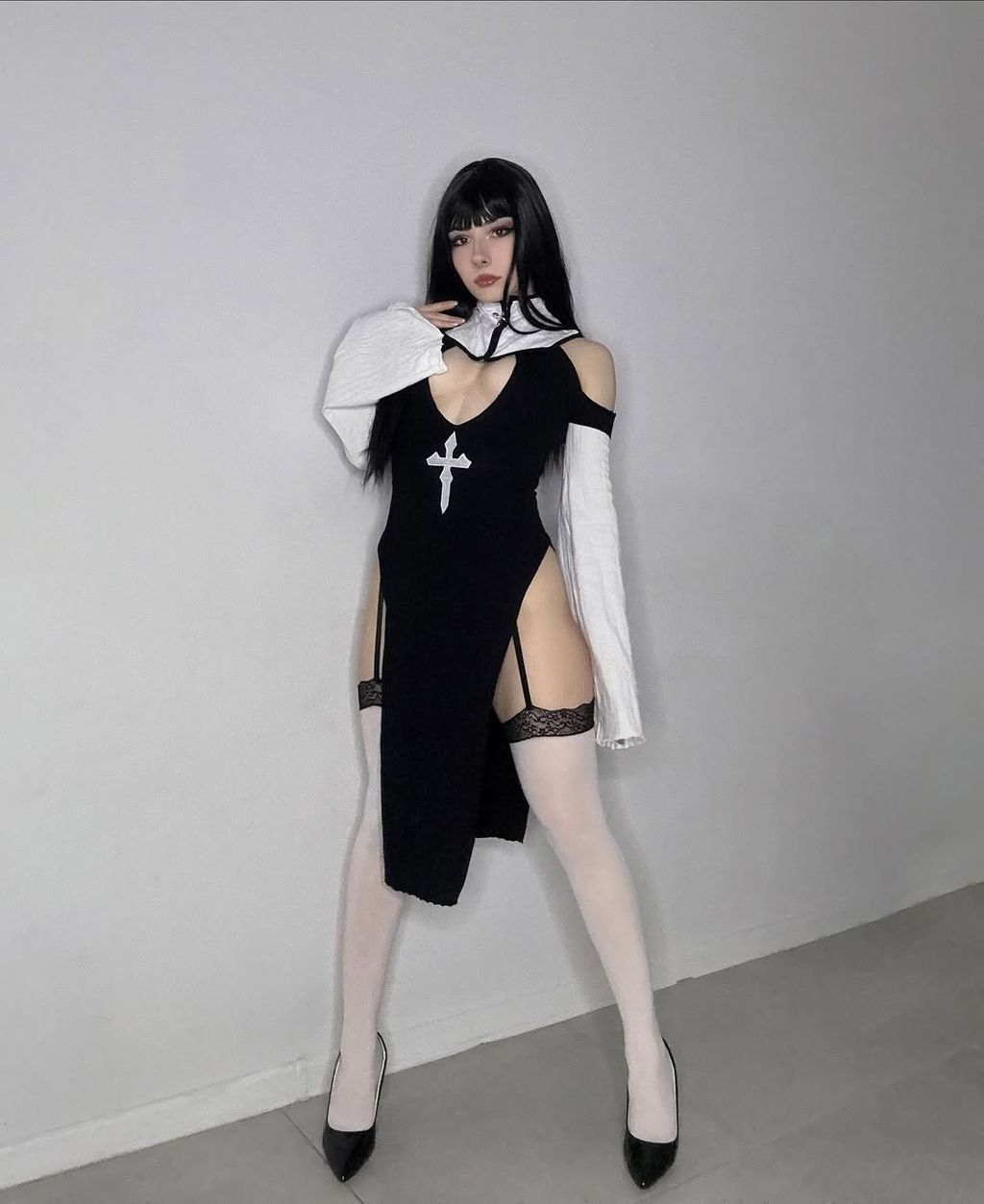Thorn Nun Cosplay Lingerie KO94