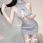 Hollow sweater dress HA2300