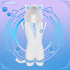 Cat Bodysuit (3-Piece Set）AS43