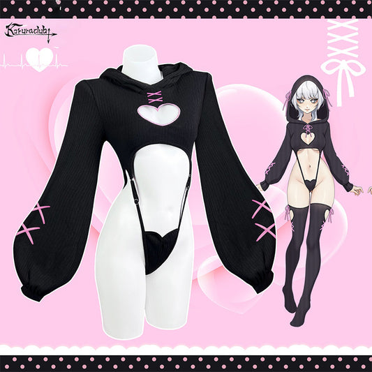 KORURACKUB-HEART HOLLOW BODYSUIT SR16