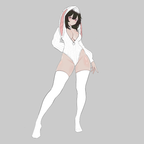 White bunny ear Bodysuit KO64-W
