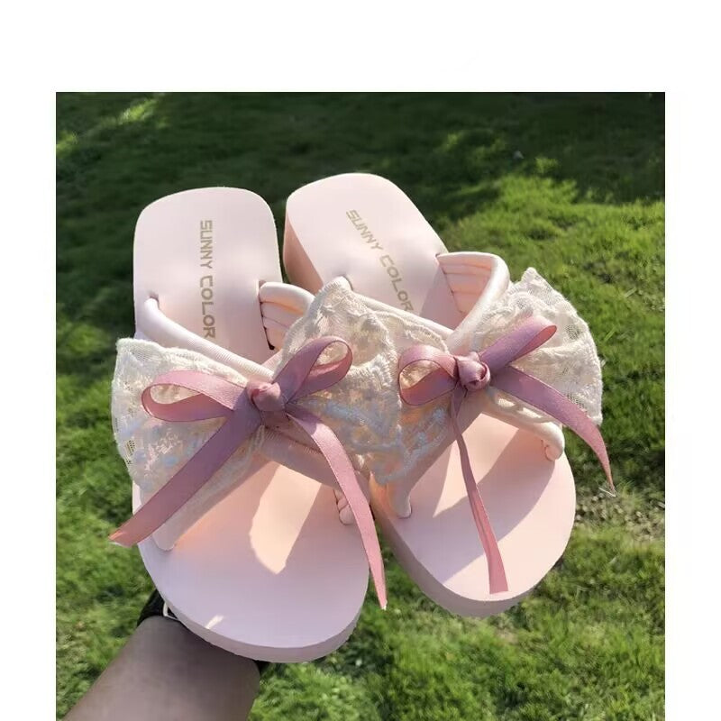 Bowknot flip flops  HA1831