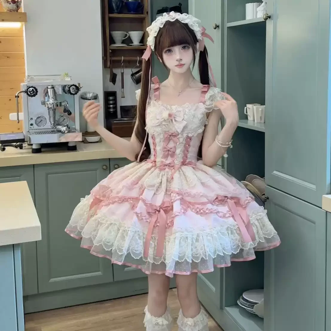 Lace ballet Lolita dress HA2978