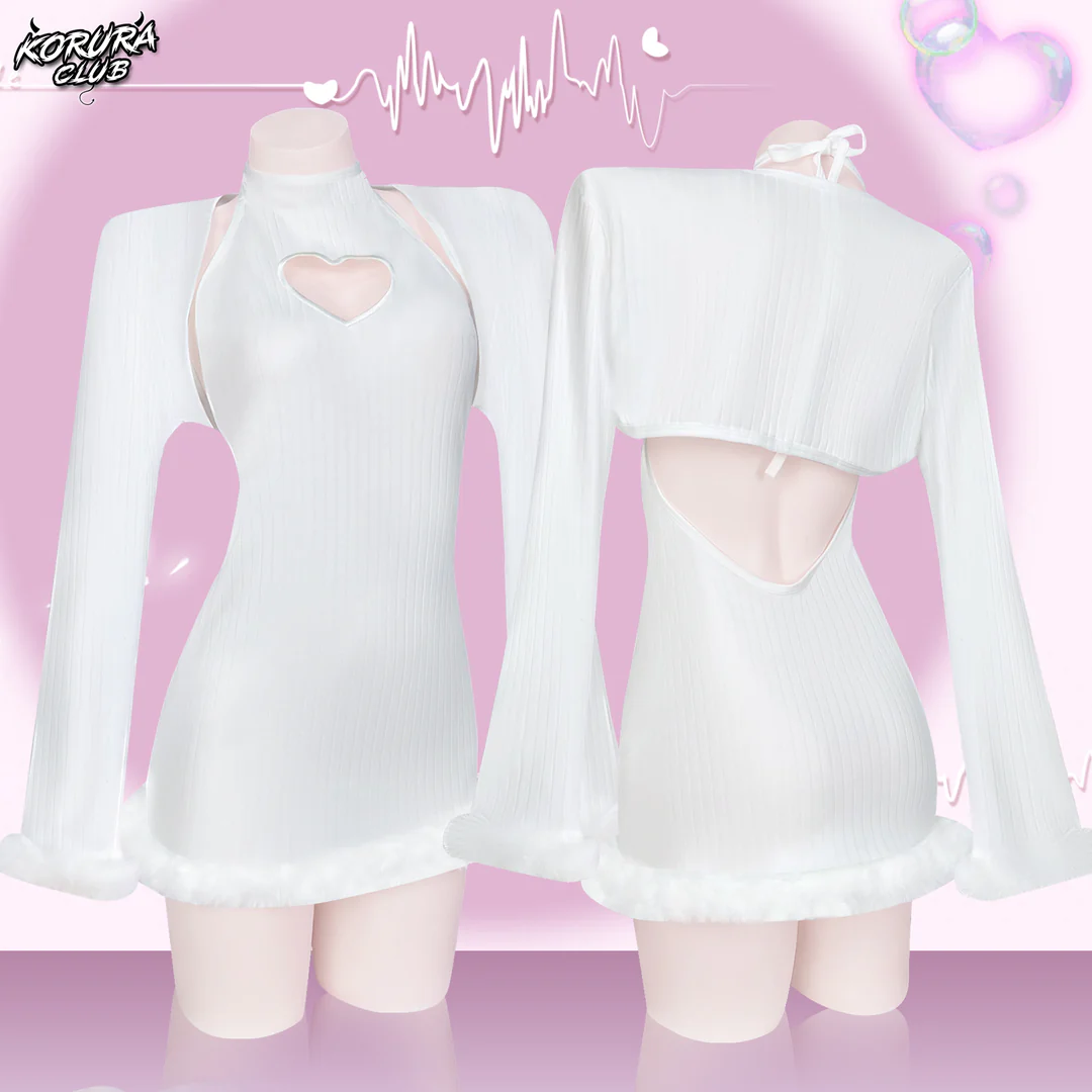 Heart-Trimmed Frayed Skirt KO116