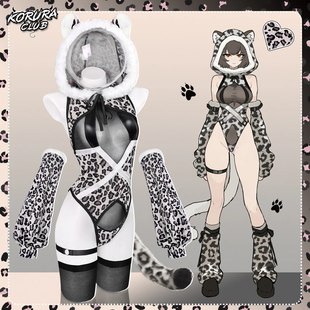 Pre-sale Snow Leopard Cosplay Bodysuit KO149
