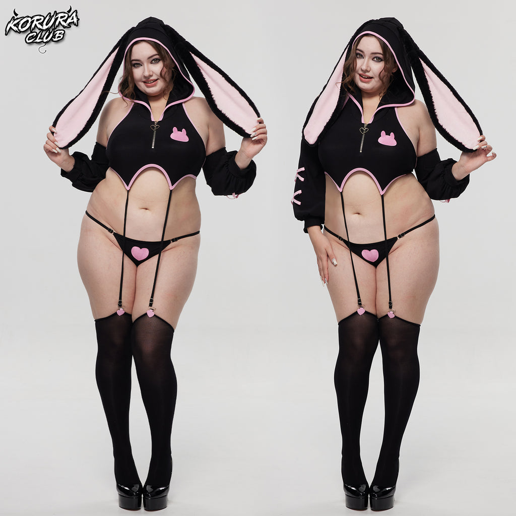 Pre-sale Bunny Cosplay Lingerie Vest Set KO157