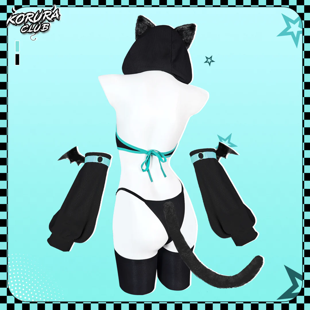 Pre-sale Cat Cosplay Lingerie Vest Set KO156