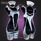 Cosplay Cyber Angel Silver Lingerie HA2936（7-Piece Set）