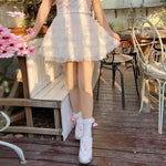 Pleated anti-skid skirt tulle skirt HA1852