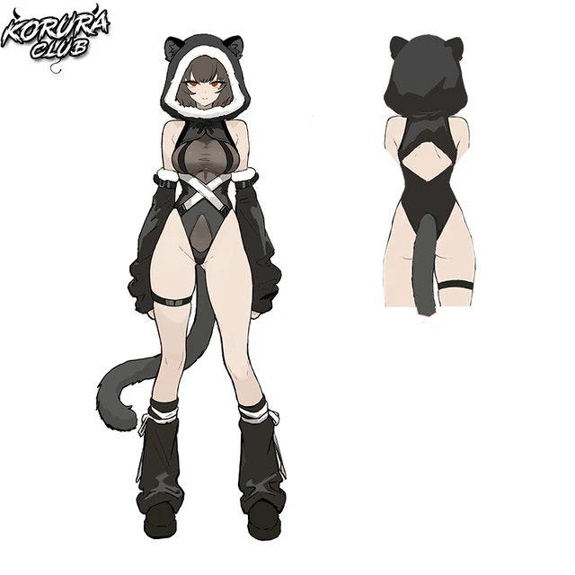 Pre-sale Snow Leopard Cosplay Bodysuit KO149