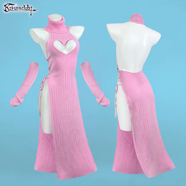 Plus Size Heart-Shaped Cheongsam KO59