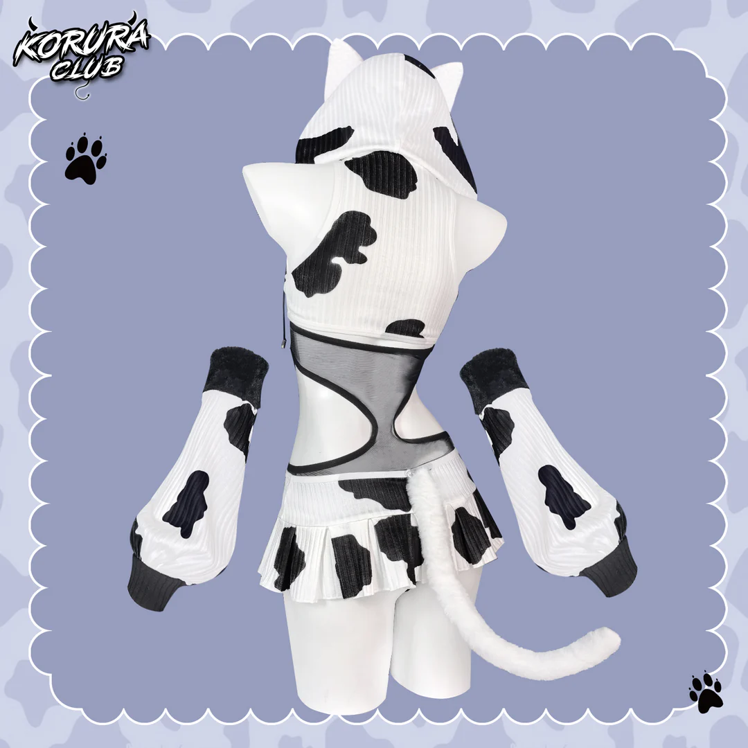 Pre-Sale Cosplay Cow Print Set KO154