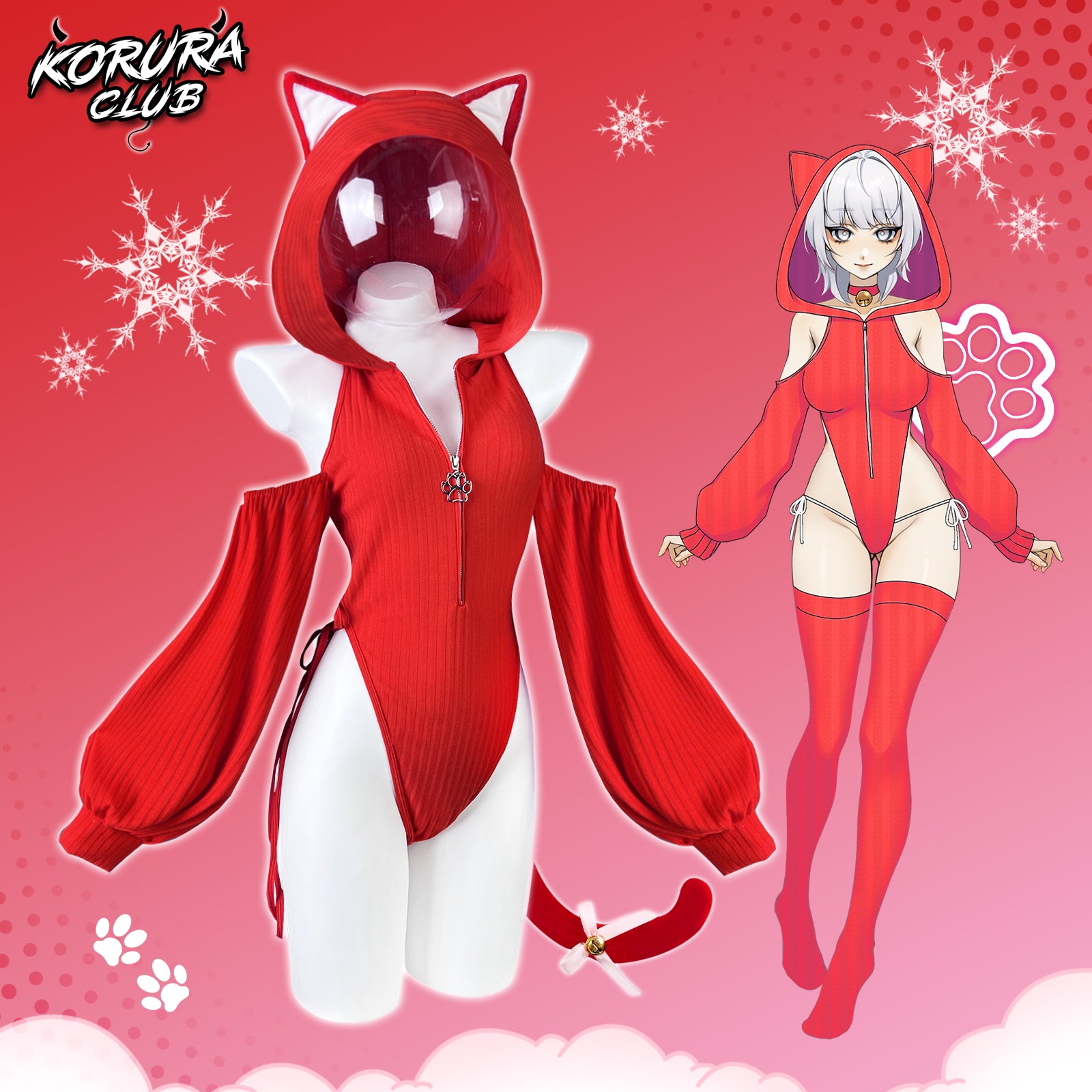 Christmas-SHY NEKO BODYSUIT SR05-B