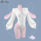 White bunny ear Bodysuit KO64-W