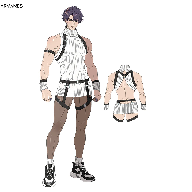 Pre-Order Backless sweater(5-Piece Set) AS38