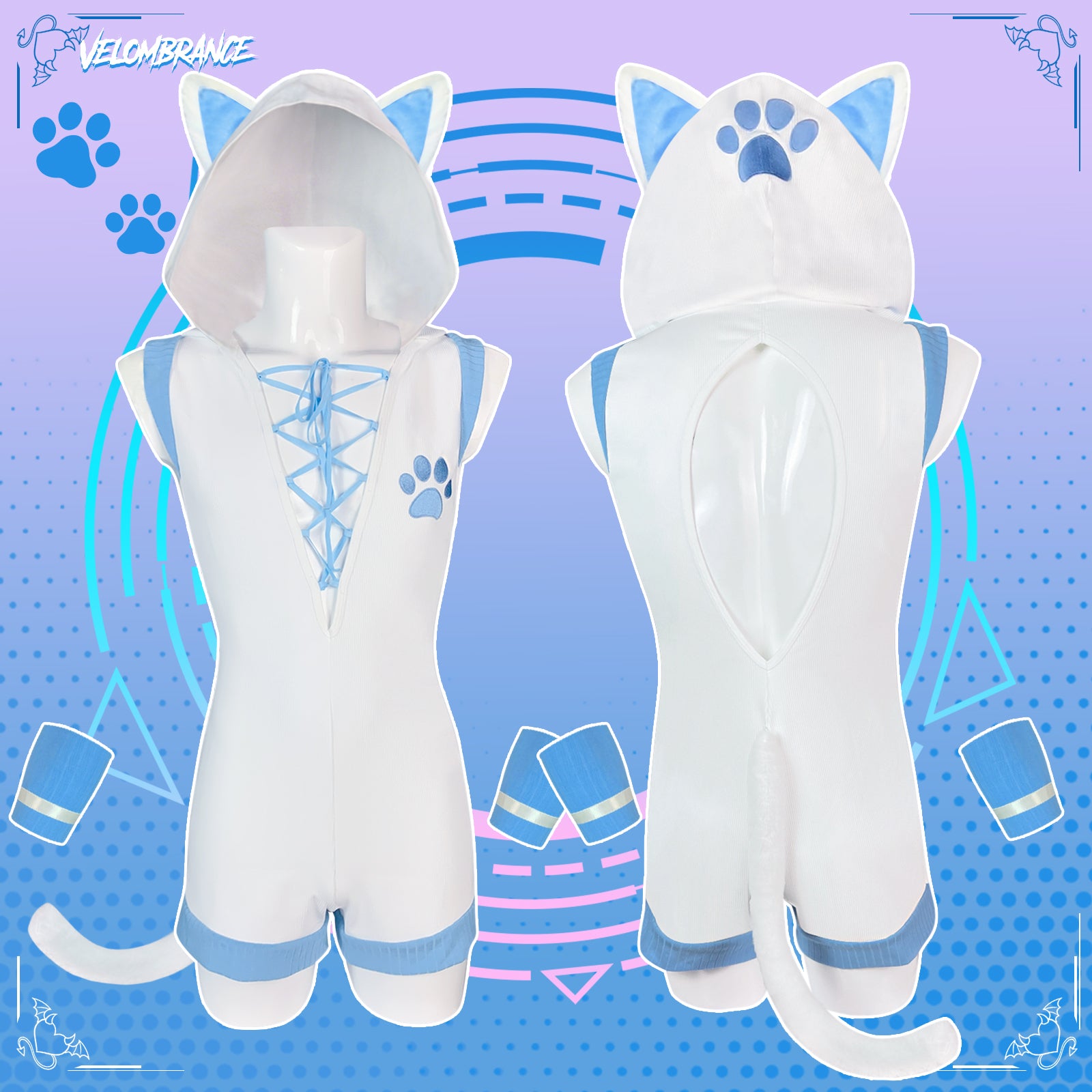 Pre-sale Cat Bodysuit (3-Piece Set）AS43