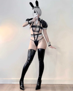 Dark Anime Bunny Girl Costume With Ears And Tail HA2888