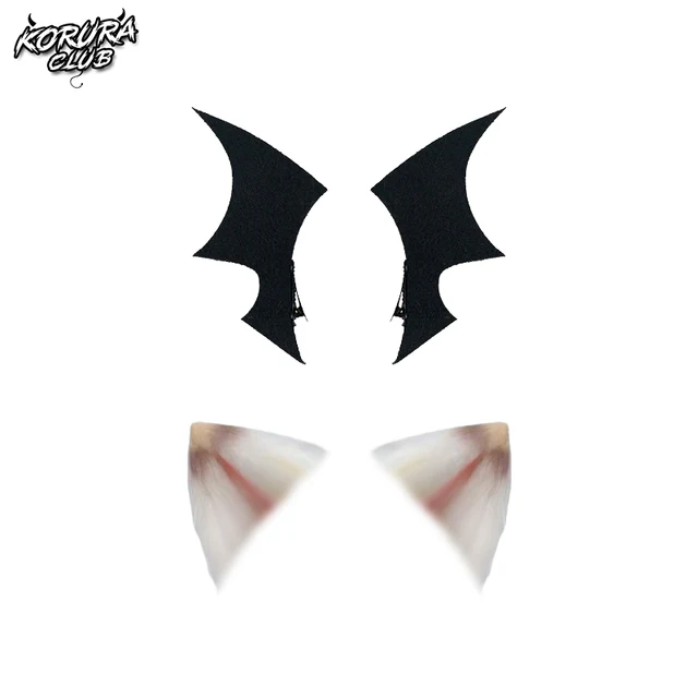 Korura Original Wig #008 Black and White– AkaiYoru Hime