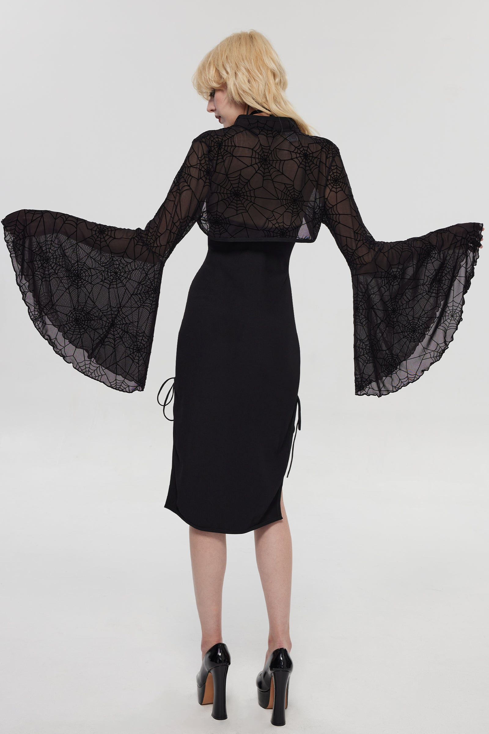 Pre-Sale Gothic Lace Spider Lingerie Set (2-Piece) HK003