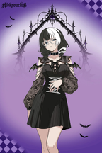Pre-Sale Gothic Devil Mini Dress Costume (3-Piece Set) HK004