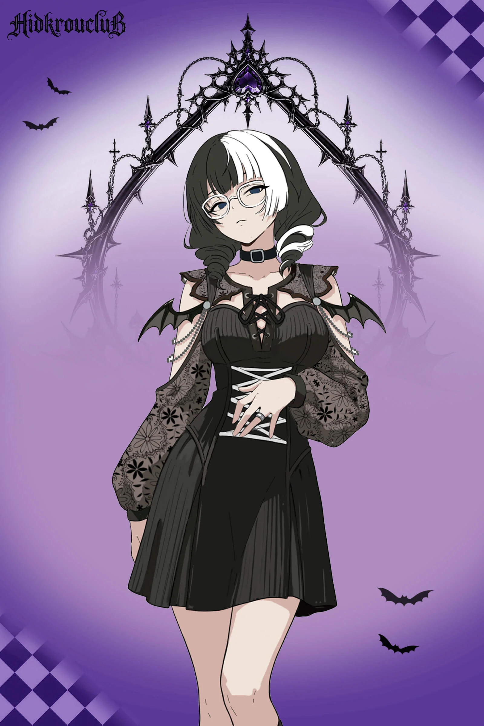 Pre-Sale Gothic Devil Mini Dress Costume (3-Piece Set) HK004