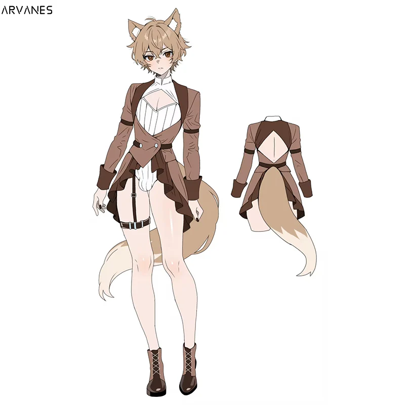 Pre-Order Puppy Wolf Bodysuit (4-Piece Set） AS44