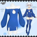 KORURACLUB-BUTTERFLY KNOT V-NECK DRESS SR06