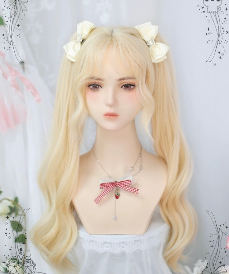 Cute double ponytail simulation wig HA2533