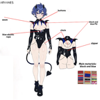 Pre-Order Cosplay Dark Horn Succubus Costume (5-Piece Set) AS04