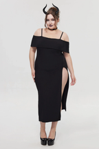 Pre-Sale Gothic Off Shoulder Black Dress HK006