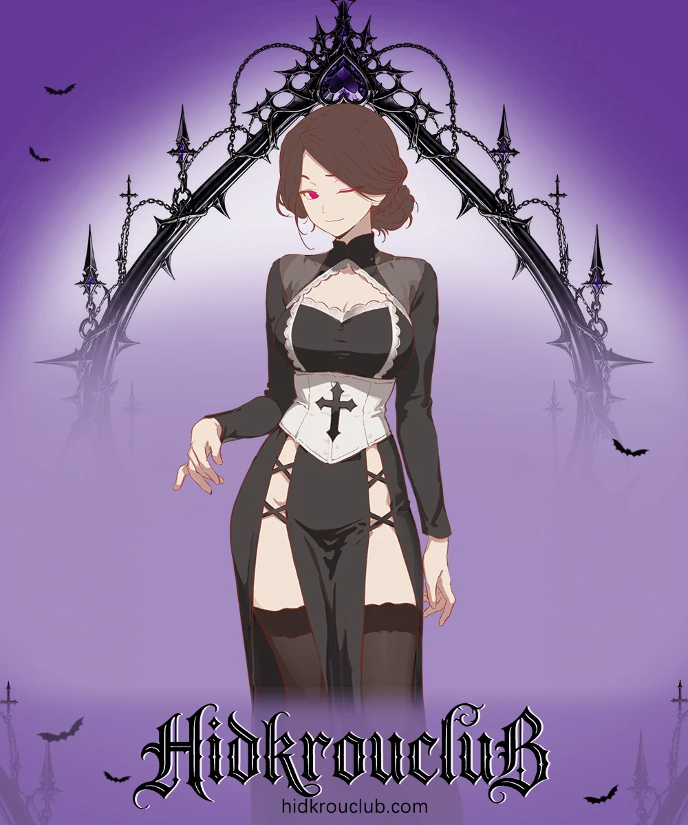 Pre-Sale Dark Gothic Nun Cross Long Dress (3-Piece) HK005