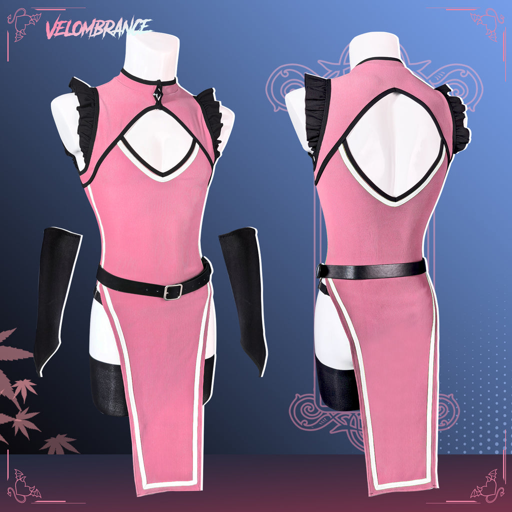 Belted Cheongsam (5-Piece Set) AS56