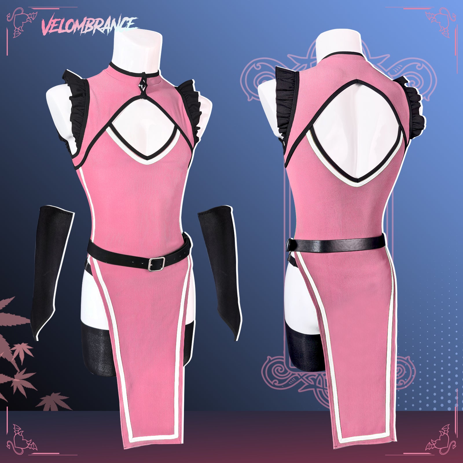 Belted Cheongsam (5-Piece Set) AS56