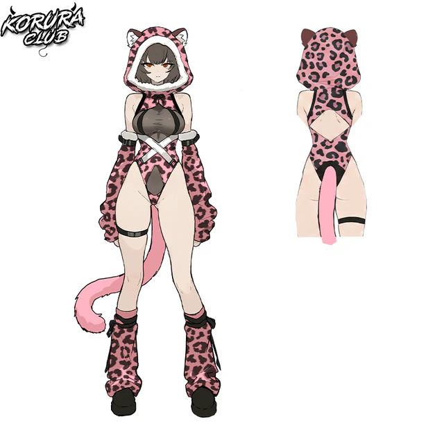 Pre-sale Snow Leopard Cosplay Bodysuit KO149