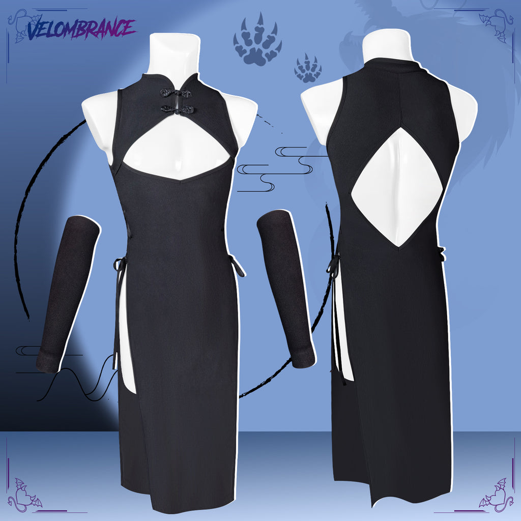 Dragon Demon Cheongsam (4-Piece Set） AS57