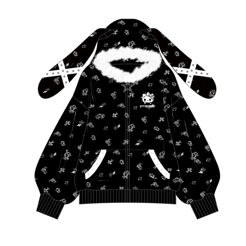 Cute bunny ears sweatshirt HA2979