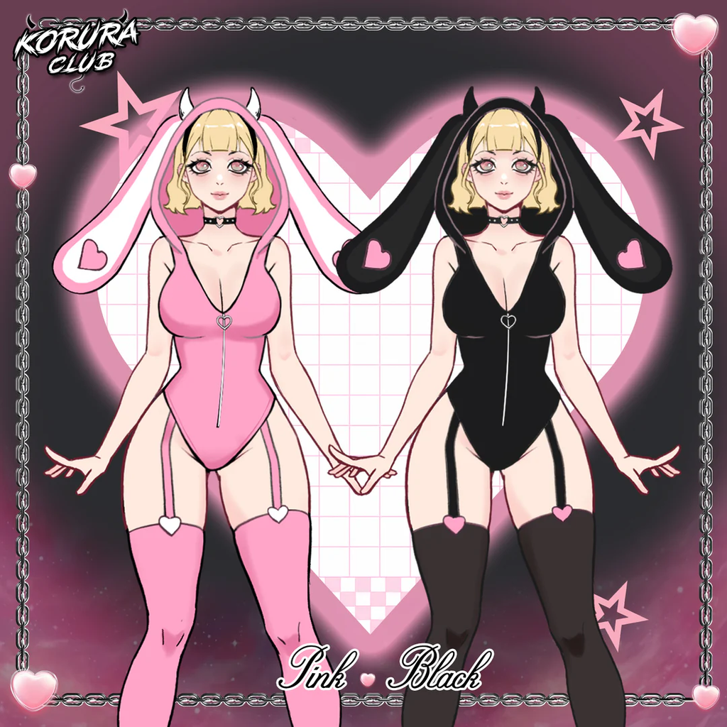 Sleeveless Bunny Costume Bodysuit KO129