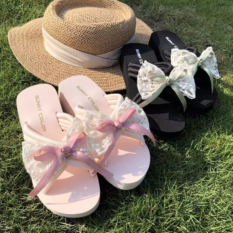 Bowknot flip flops  HA1831