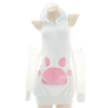 Plush hooded kitten cat girl costume   HA2101