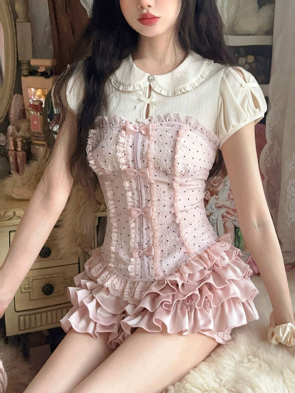Sweet chiffon set HA2505