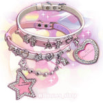 Two-color star love choker HA2506